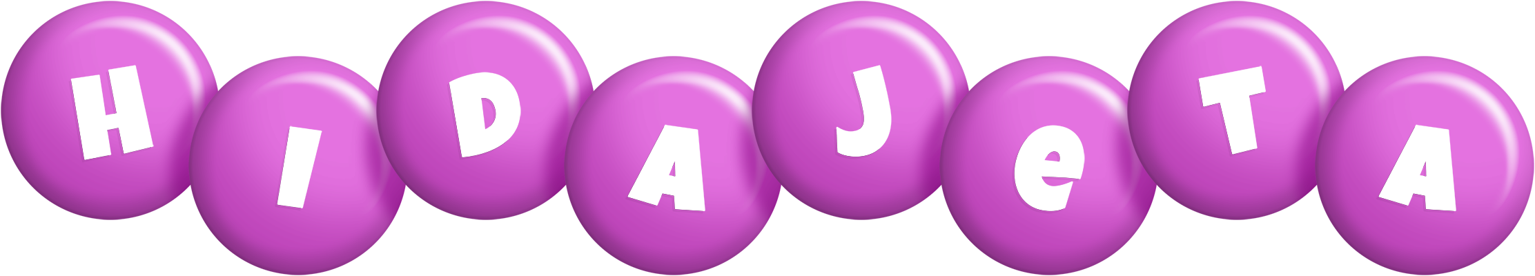 Hidajeta candy-purple logo