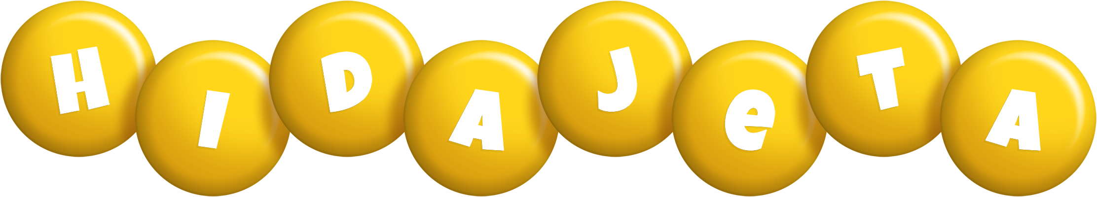 Hidajeta candy-yellow logo