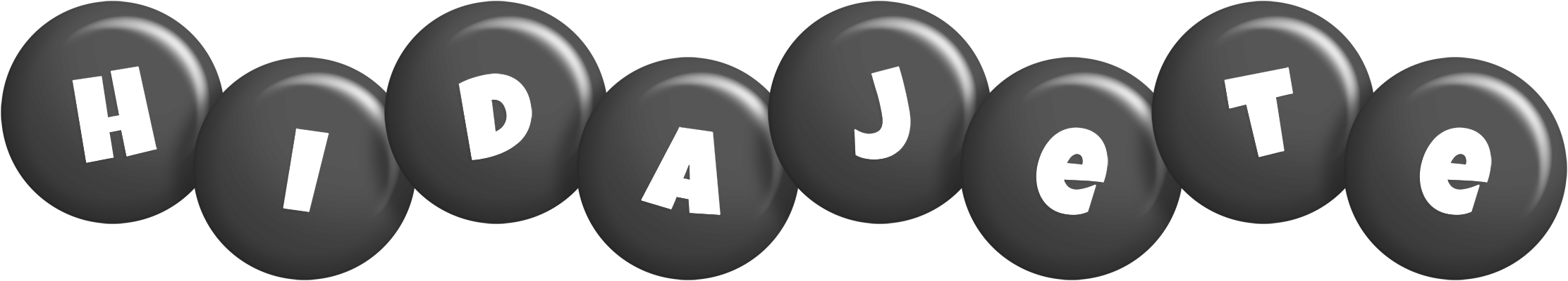 Hidajete candy-black logo