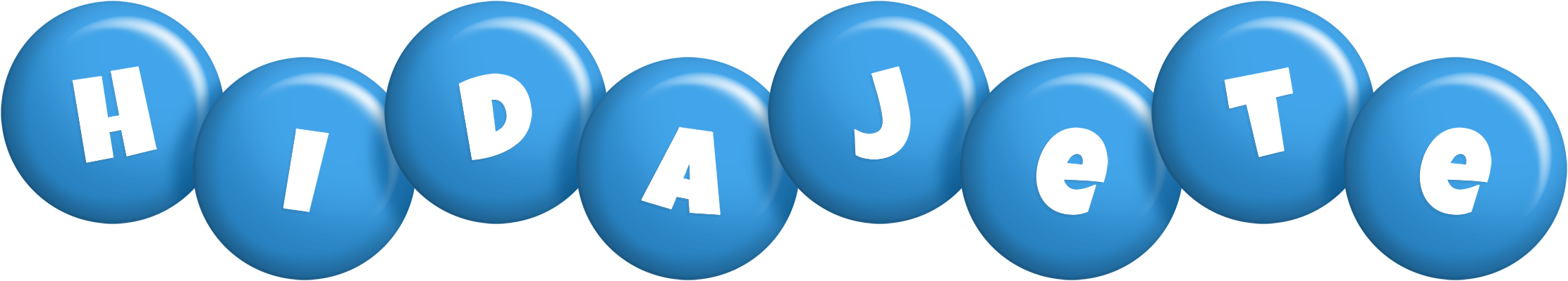 Hidajete candy-blue logo