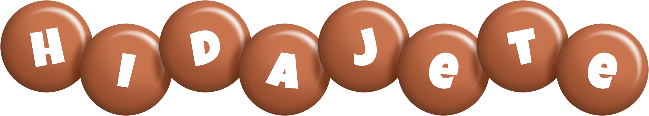 Hidajete candy-brown logo