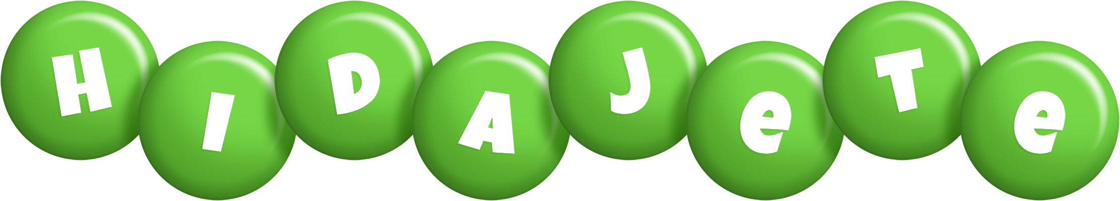 Hidajete candy-green logo