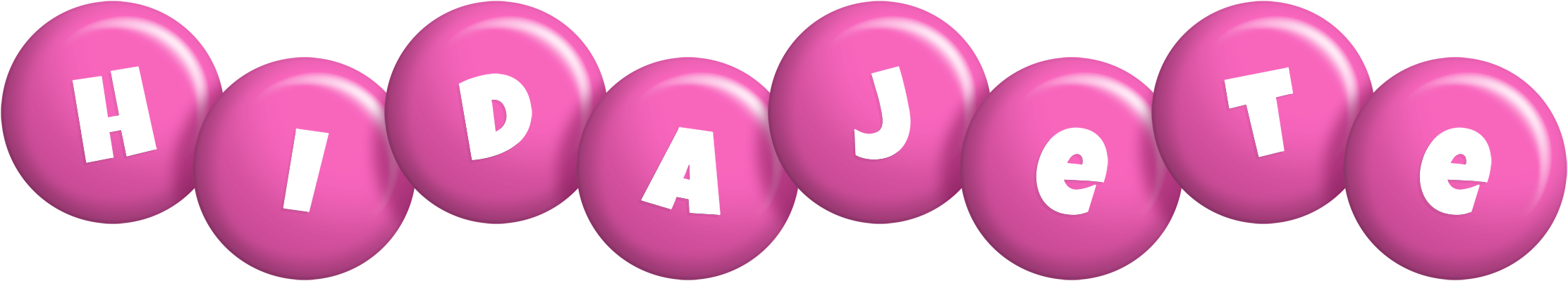 Hidajete candy-pink logo