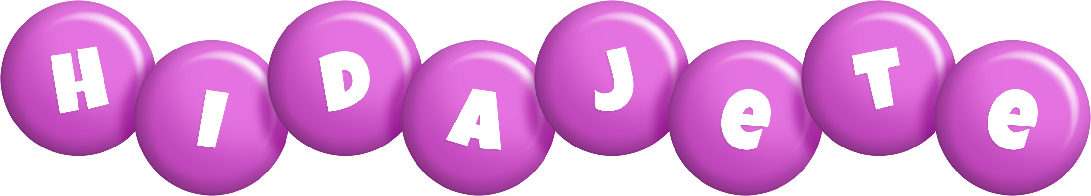Hidajete candy-purple logo