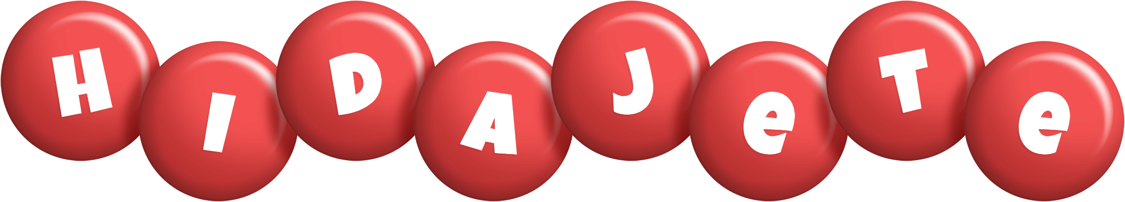 Hidajete candy-red logo