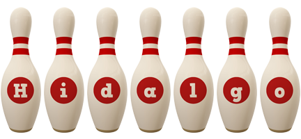 Hidalgo bowling-pin logo