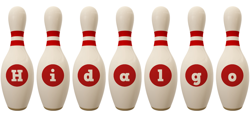 Hidalgo bowling-pin logo