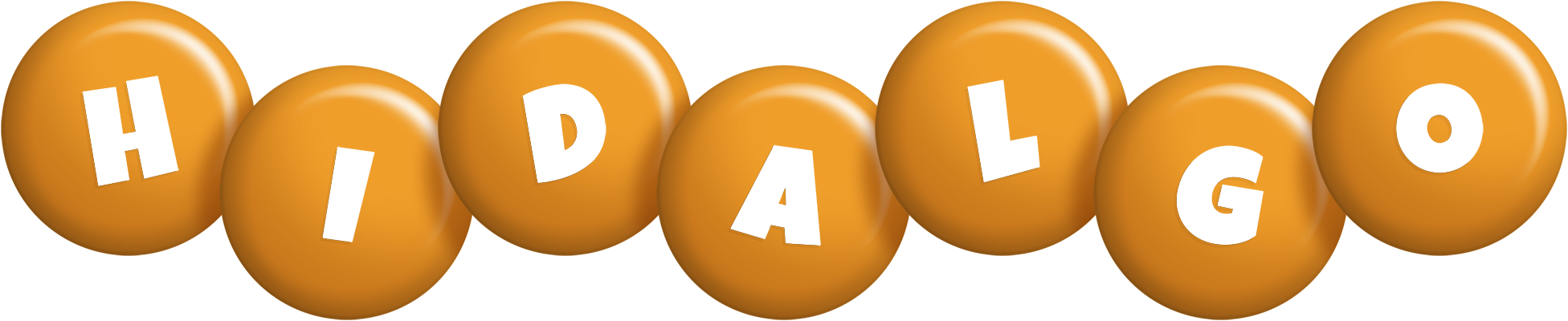 Hidalgo candy-orange logo