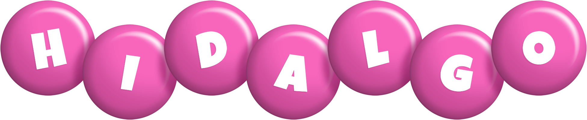 Hidalgo candy-pink logo