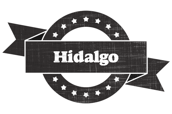 Hidalgo grunge logo