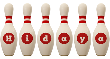 Hidaya bowling-pin logo