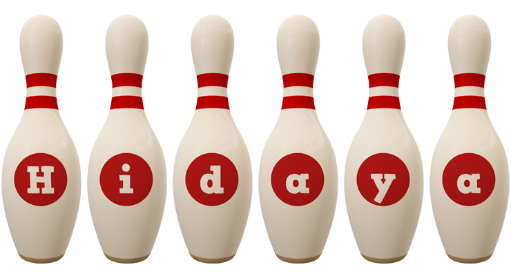 Hidaya bowling-pin logo