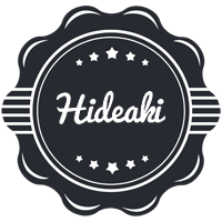 Hideaki badge logo