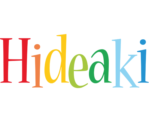 Hideaki birthday logo