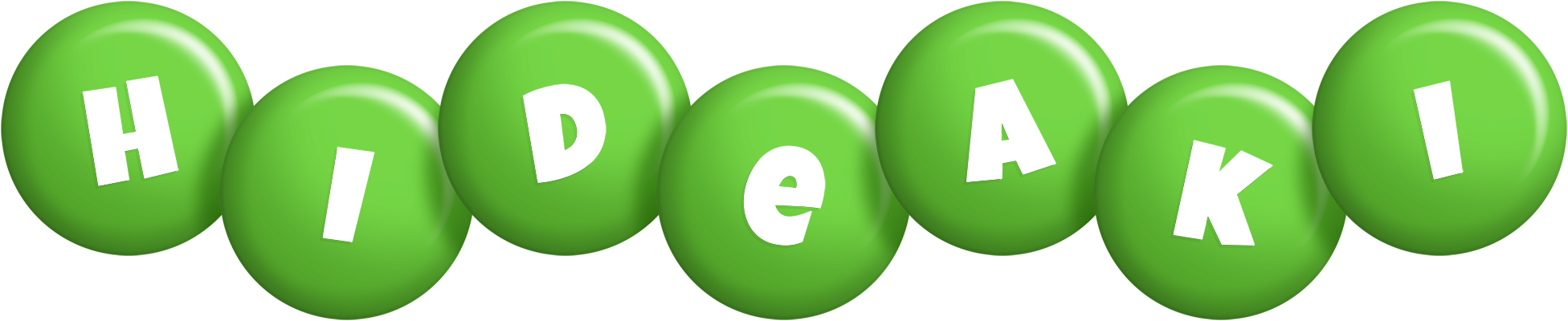 Hideaki candy-green logo