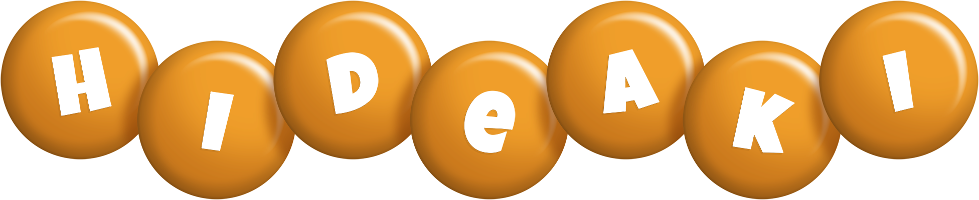Hideaki candy-orange logo