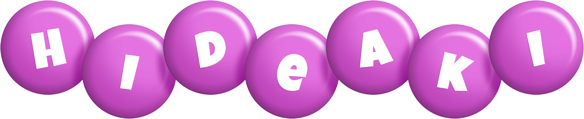 Hideaki candy-purple logo
