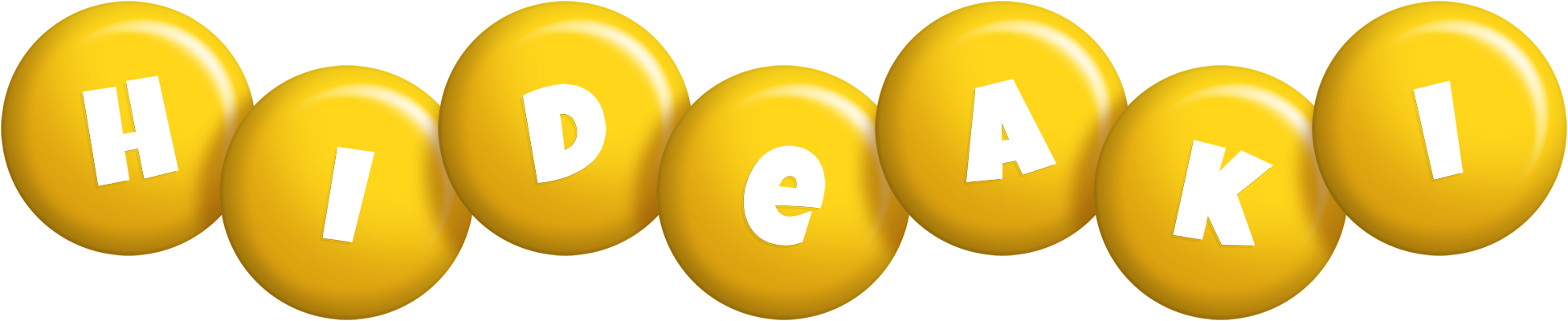 Hideaki candy-yellow logo