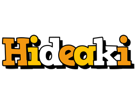 Hideaki cartoon logo