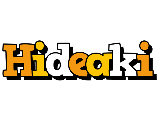 Hideaki cartoon logo