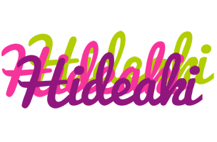 Hideaki flowers logo