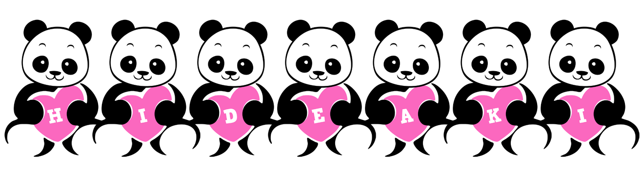 Hideaki love-panda logo