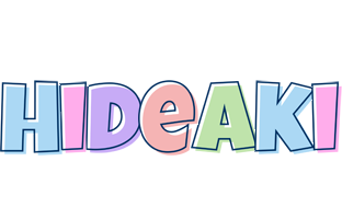 Hideaki pastel logo