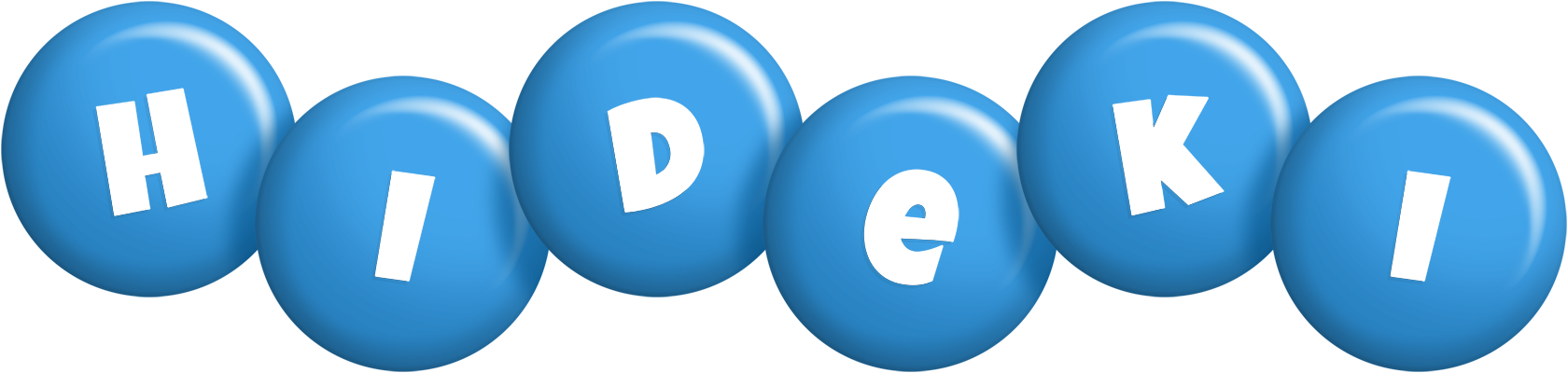 Hideki candy-blue logo