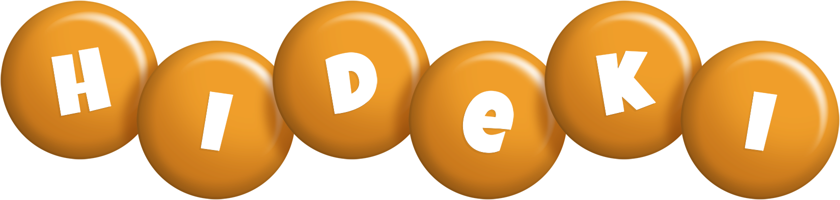 Hideki candy-orange logo
