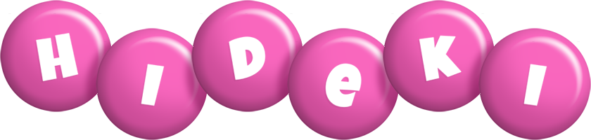 Hideki candy-pink logo