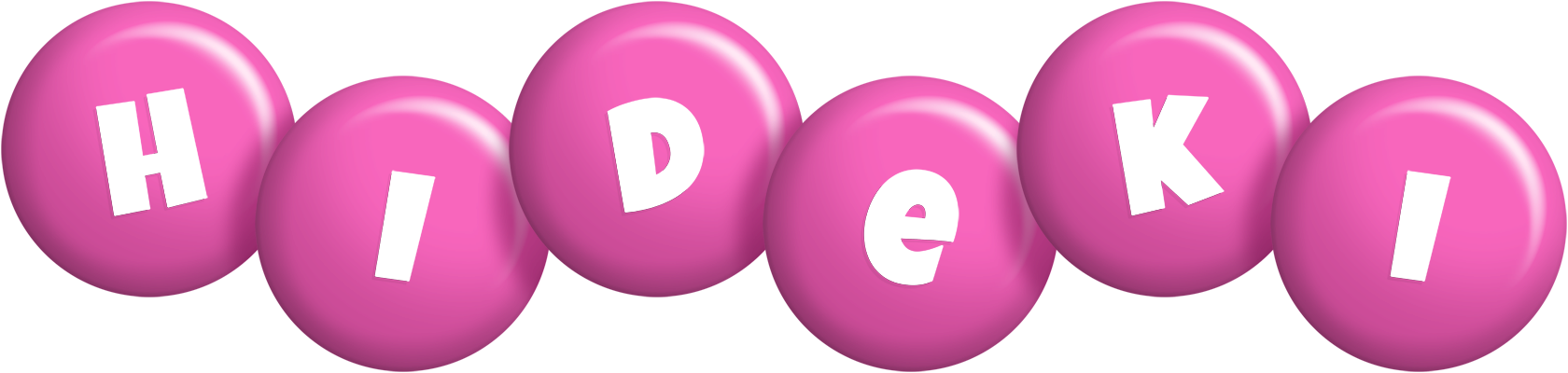 Hideki candy-pink logo