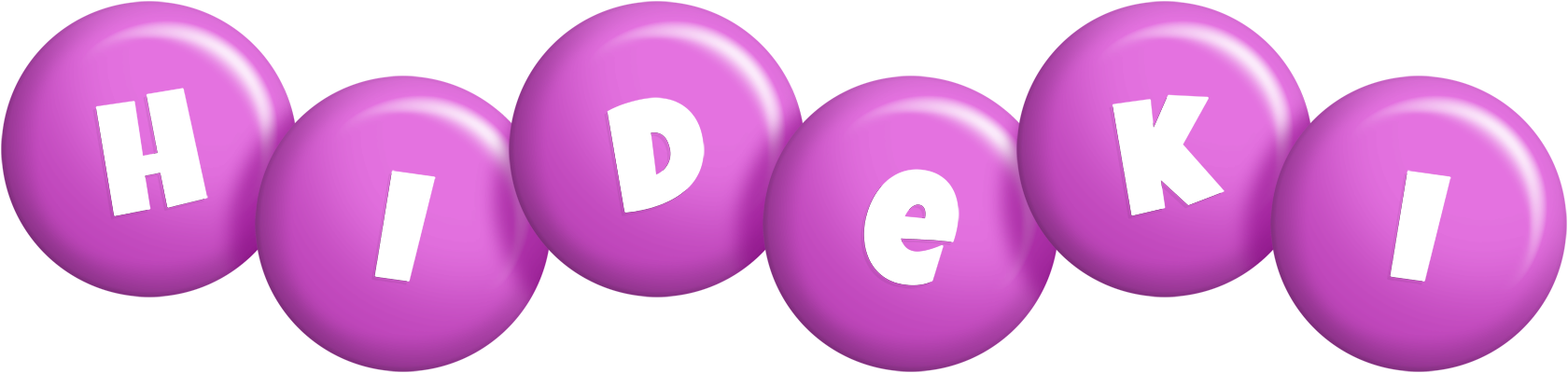 Hideki candy-purple logo
