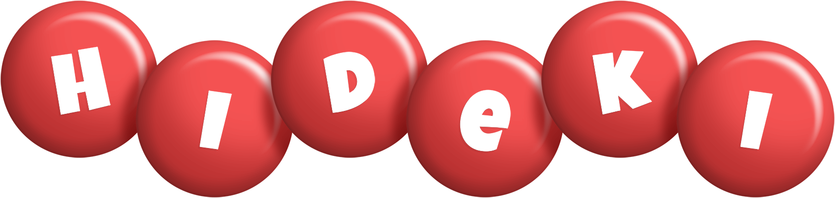 Hideki candy-red logo