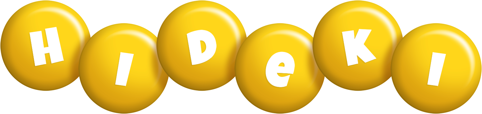 Hideki candy-yellow logo