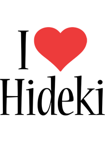 Hideki i-love logo