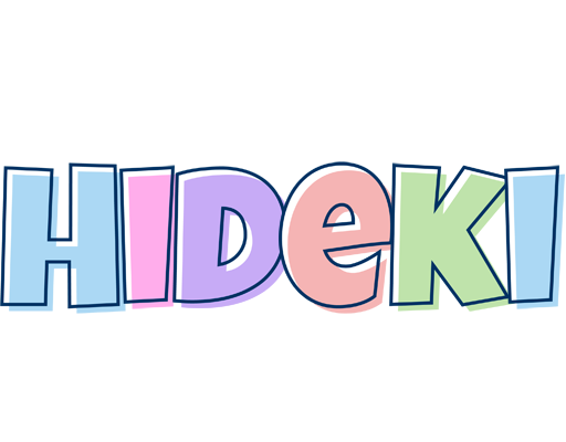 Hideki pastel logo