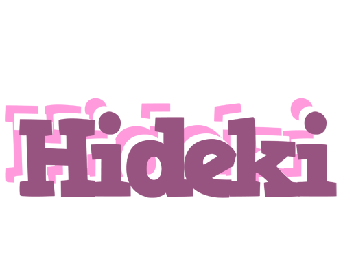 Hideki relaxing logo