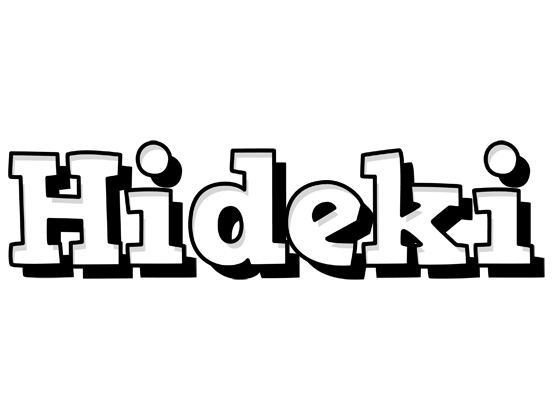 Hideki snowing logo