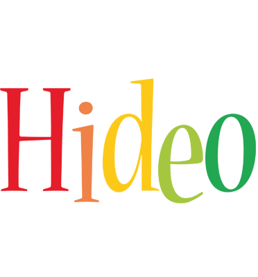 Hideo birthday logo