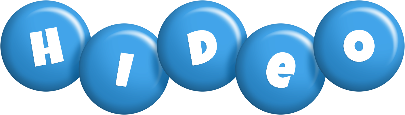 Hideo candy-blue logo