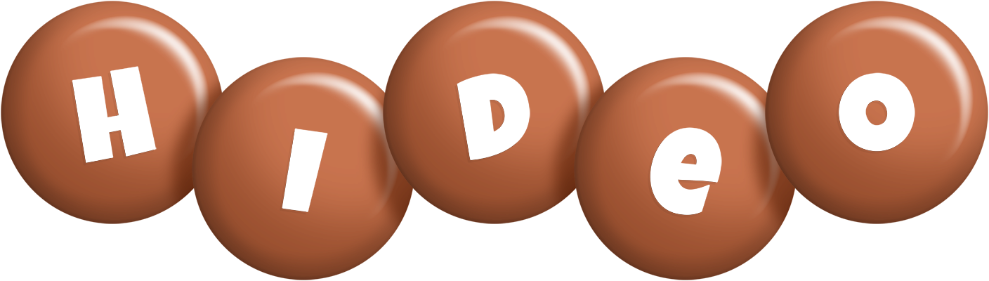 Hideo candy-brown logo