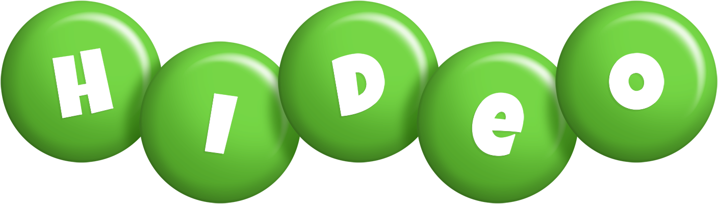 Hideo candy-green logo