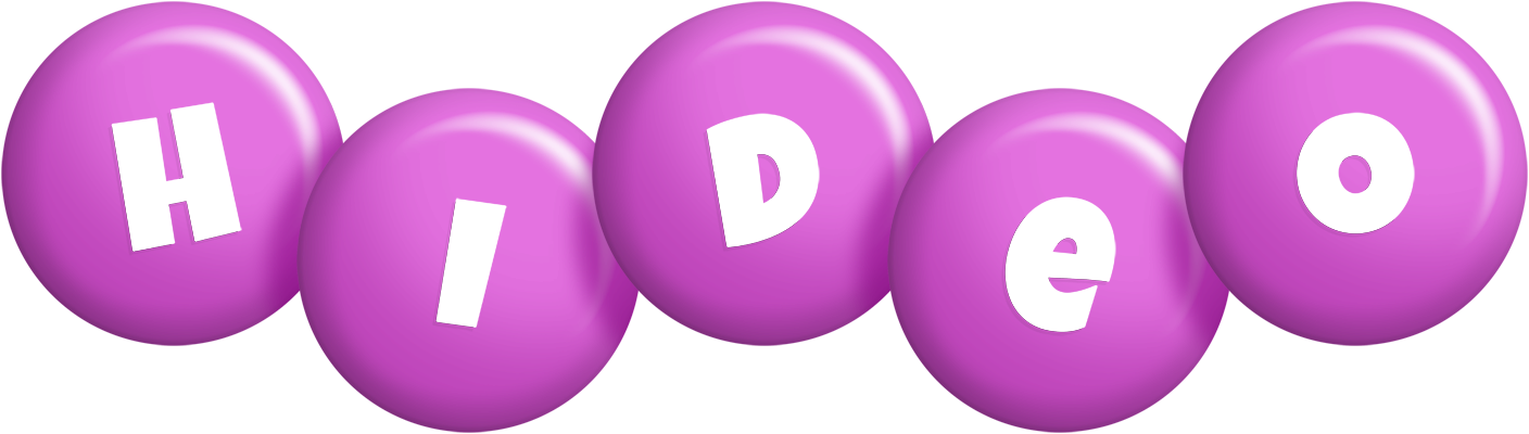 Hideo candy-purple logo