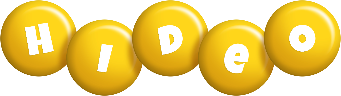 Hideo candy-yellow logo