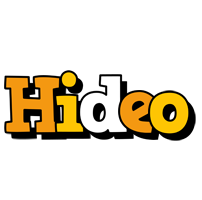 Hideo cartoon logo