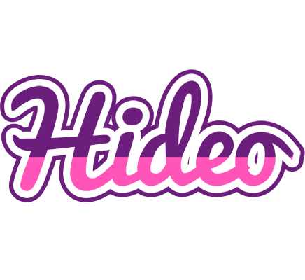 Hideo cheerful logo