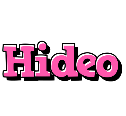 Hideo girlish logo
