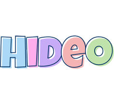 Hideo pastel logo