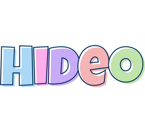 Hideo pastel logo