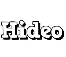 Hideo snowing logo